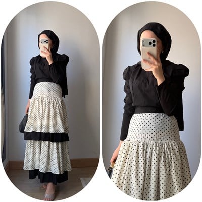 BETTY ETEKLİ TAKIM SİYAH 