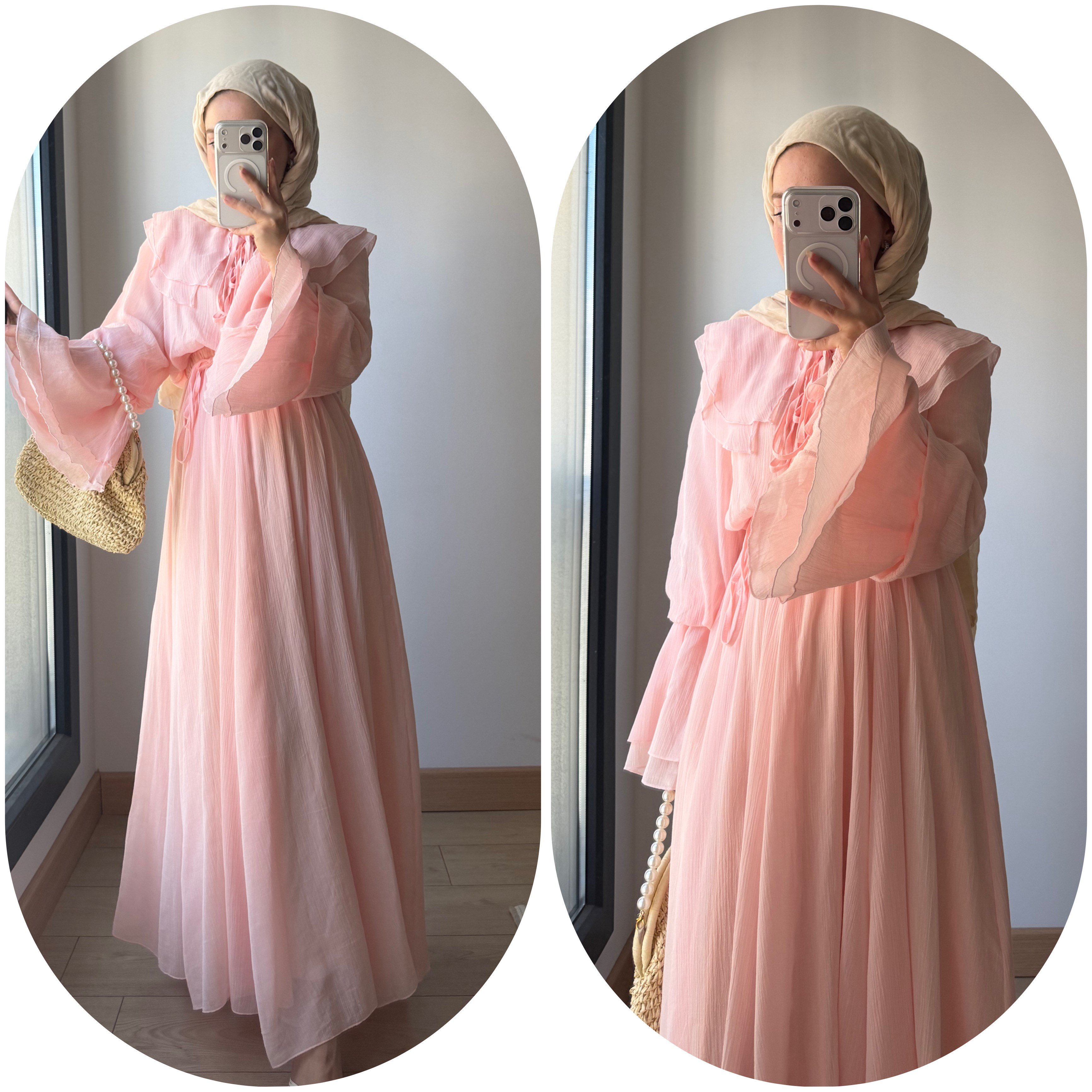 HİRA•Pamuk Elbise Pembe