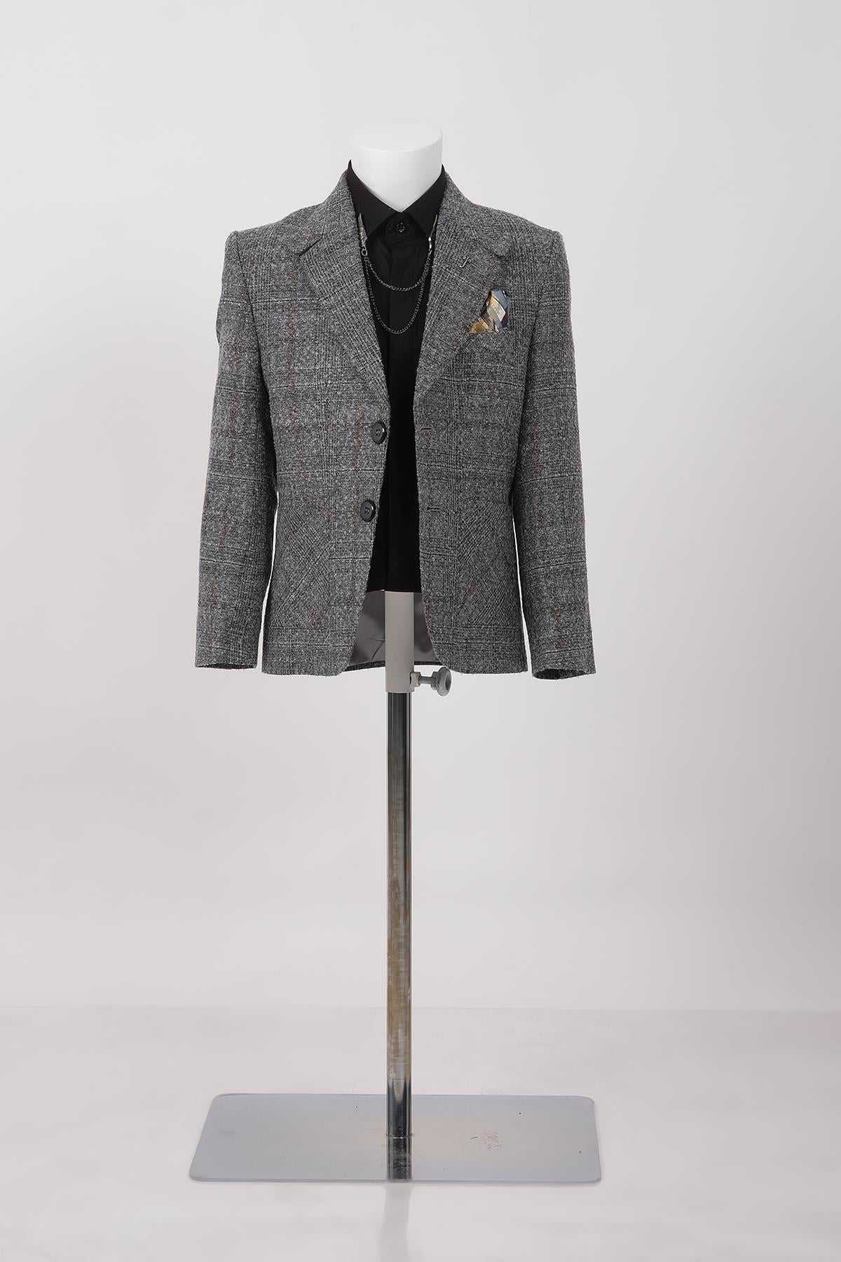 doctor junior slim fit erkek çocuk ceket