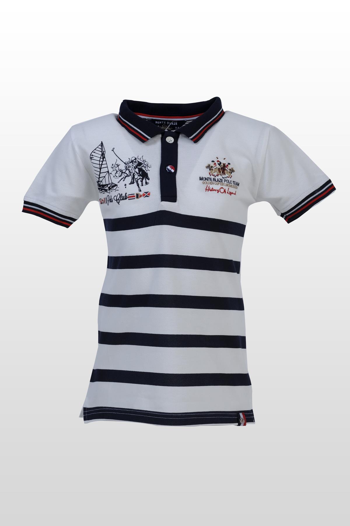 polo clup polo yaka erkek çocuk tişört