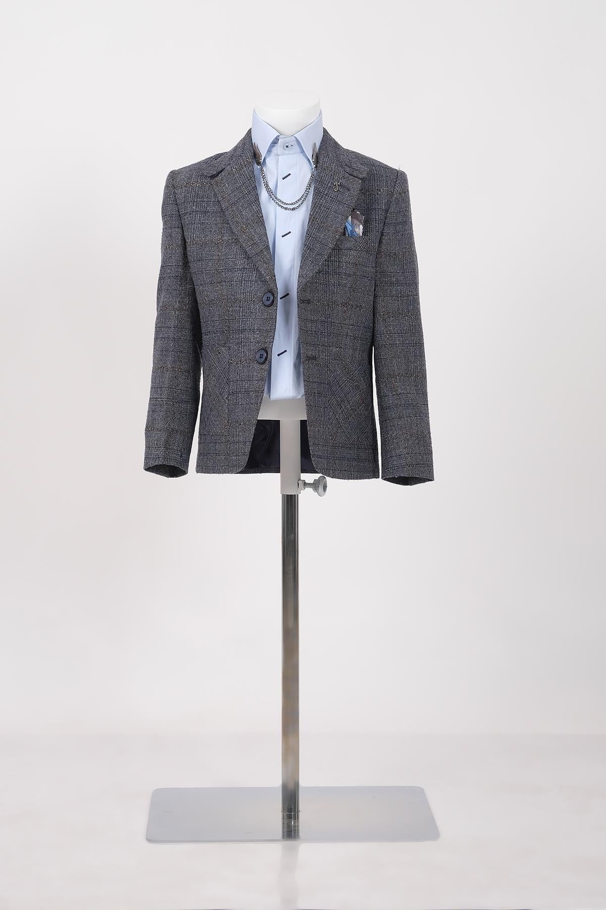 doctor junior slim fit erkek çocuk ceket