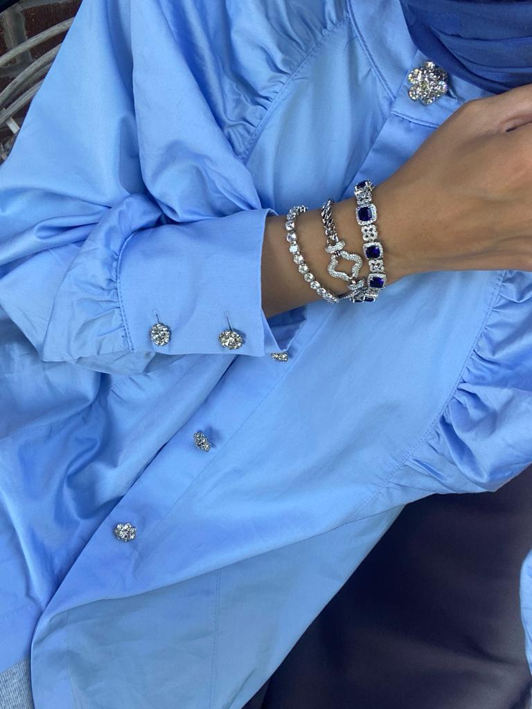 Bebe Mavisi Ahu Gömlek