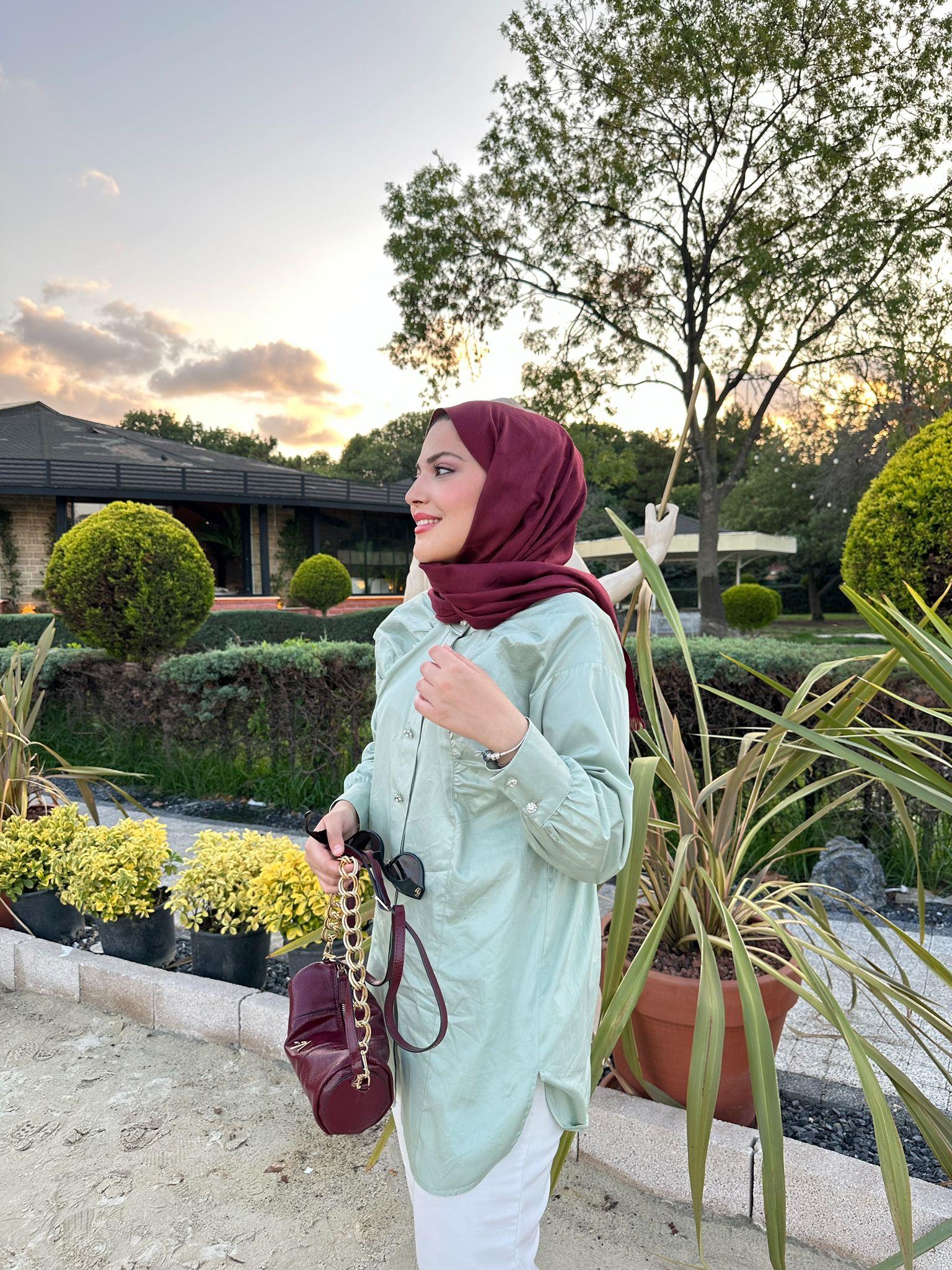 Çağla Yeşili Ahu Gömlek