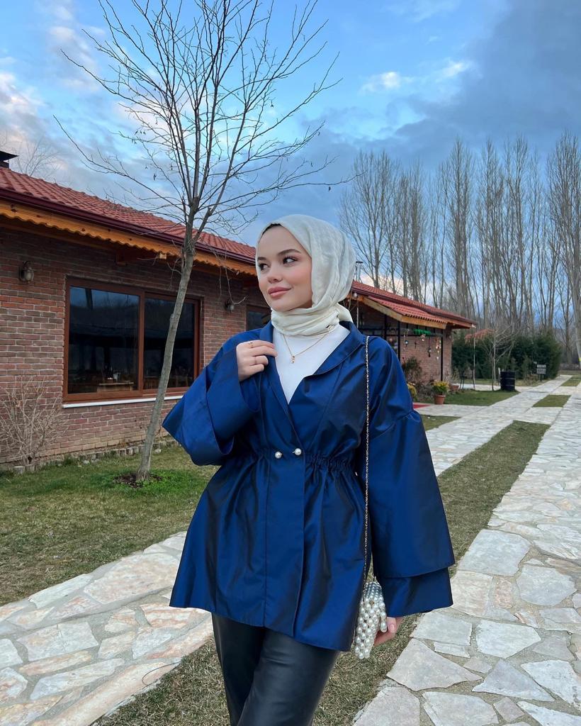 Lara Ceket Saks Mavisi