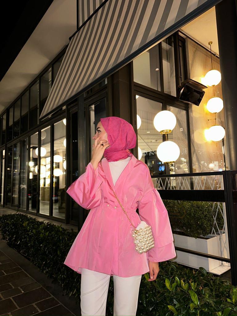 Lara Ceket Şeker Pembesi