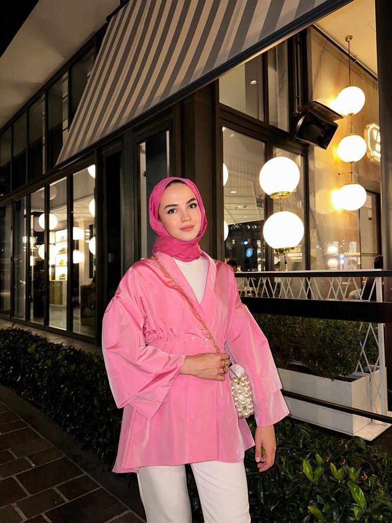 Lara Ceket Şeker Pembesi