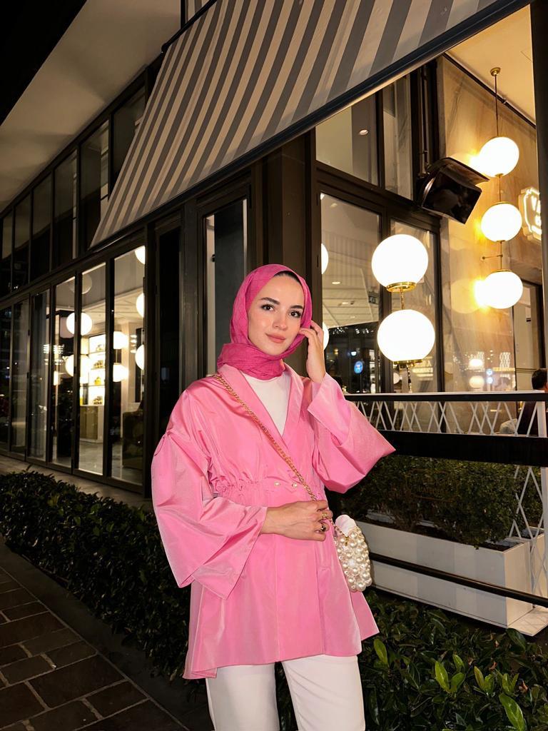 Lara Ceket Şeker Pembesi