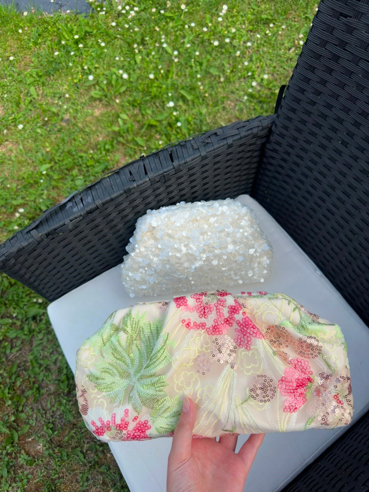 Pullu Payetli Clutch Çanta