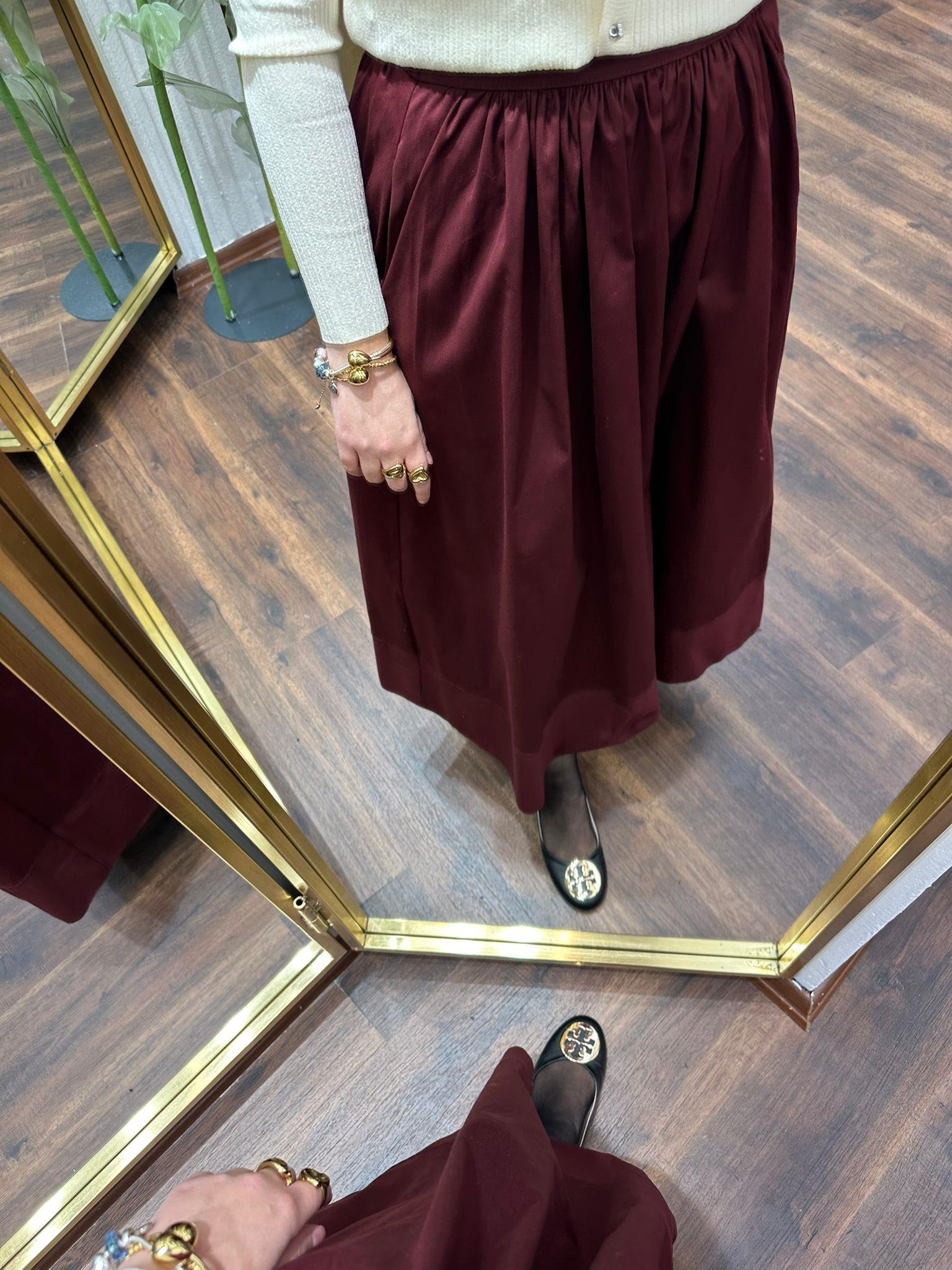 Vişne Gabardin Etek