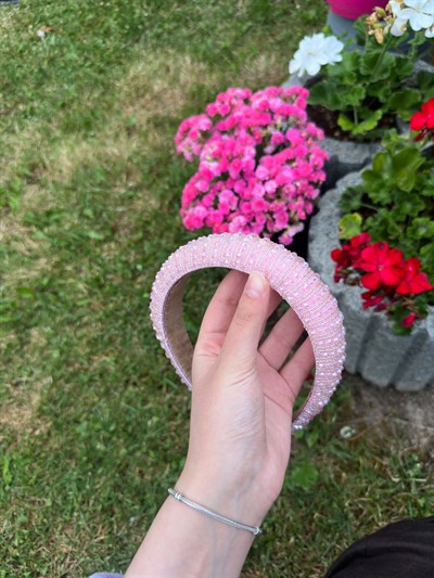 A+ Kalite Taşlı Taç Pinky