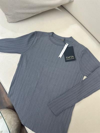 Basic Triko Kazak Gri