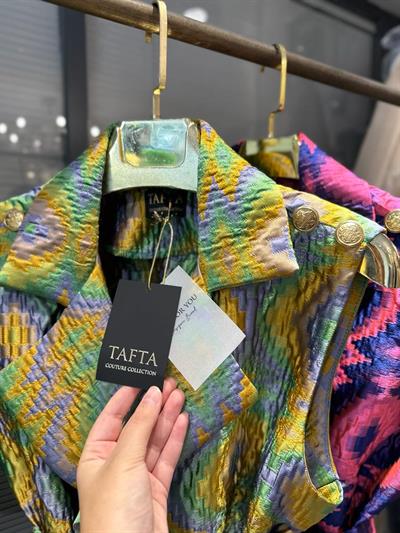 Colorful İpek Kapitone Yelek Turuncu