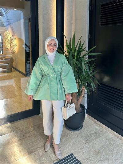 Lara Ceket Çağla Yeşili