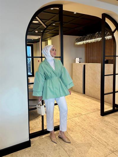 Lara Ceket Çağla Yeşili