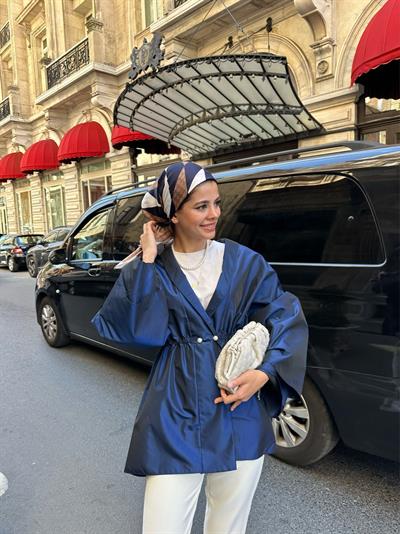 Lara Ceket Saks Mavisi