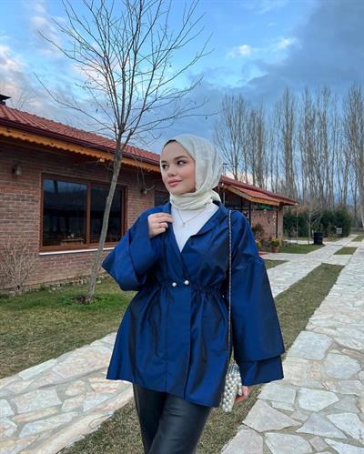 Lara Ceket Saks Mavisi