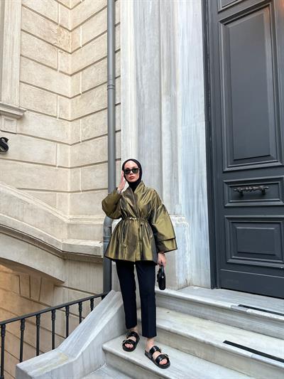 Lara Ceket Yağ Yeşili