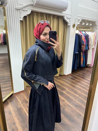 Midnight Gold Denim Ceket