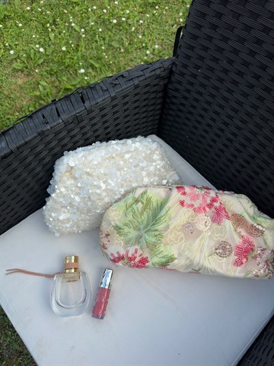 Pullu Payetli Clutch Çanta