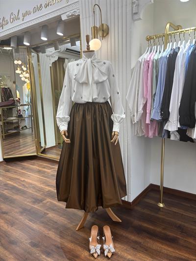 Tafta Balon Etek Acı Kahve