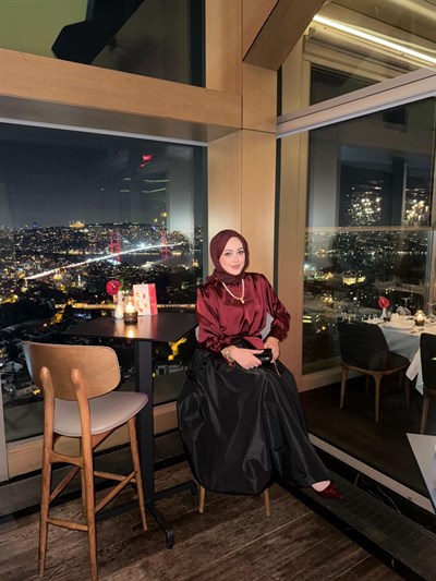 Tafta Balon Etek Siyah