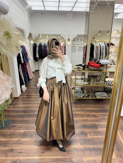 Taş Detaylı İnci Bluz