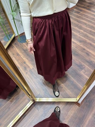 Vişne Gabardin Etek