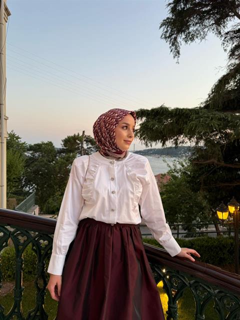 Beyaz Ahu Gömlek
