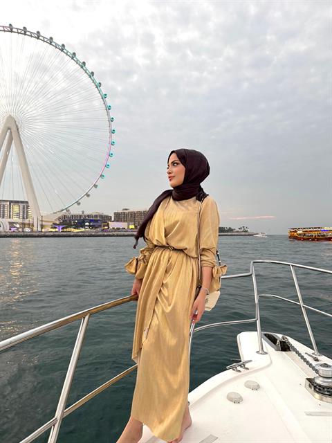 Gold Lidya Elbise