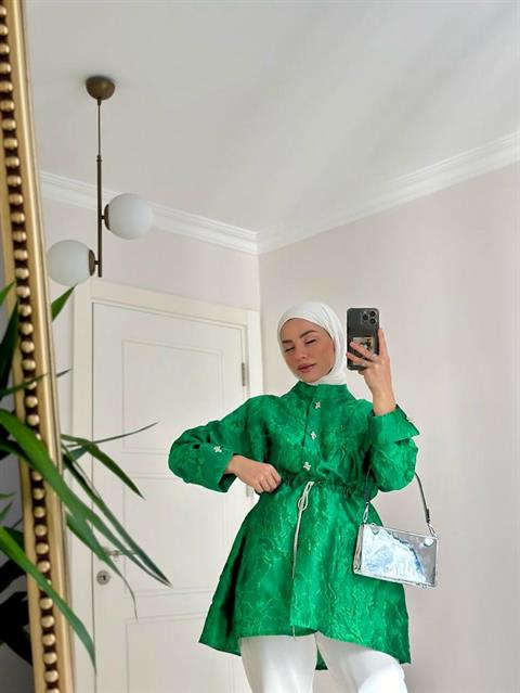 Perla Bluz Yeşil