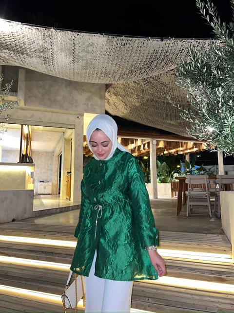 Perla Bluz Yeşil