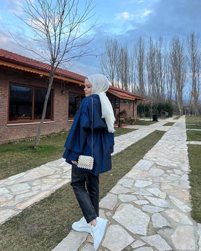 Lara Ceket Saks Mavisi