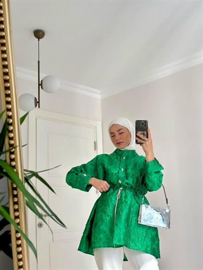 Perla Bluz Yeşil