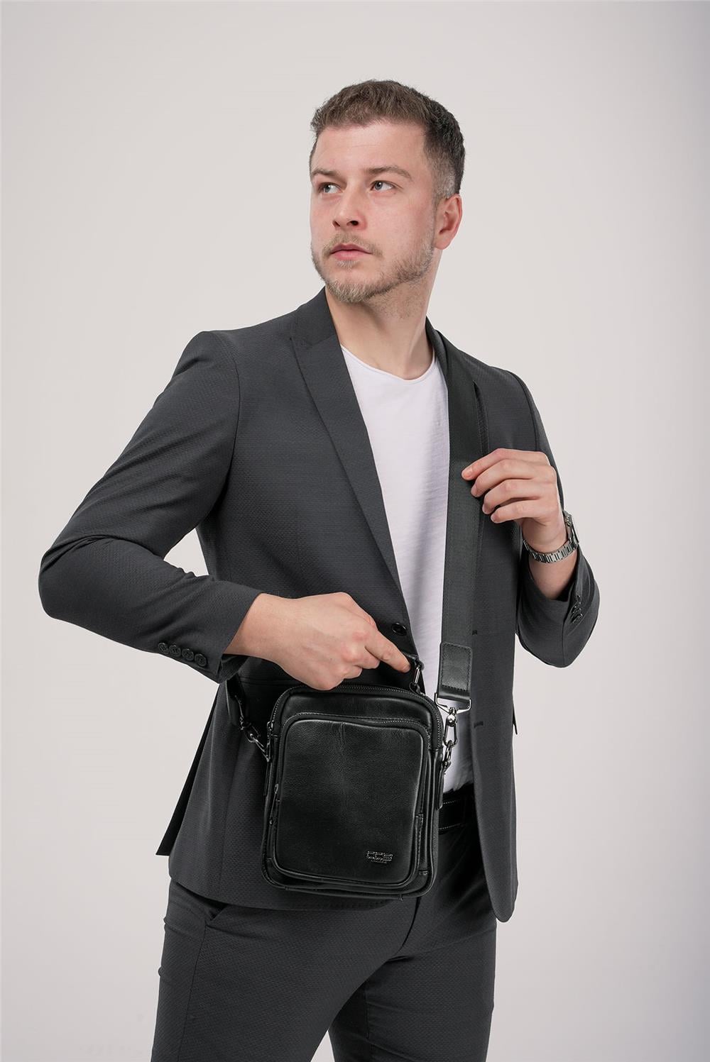 ÇÇS 31592 Hakiki Deri Askılı Çanta