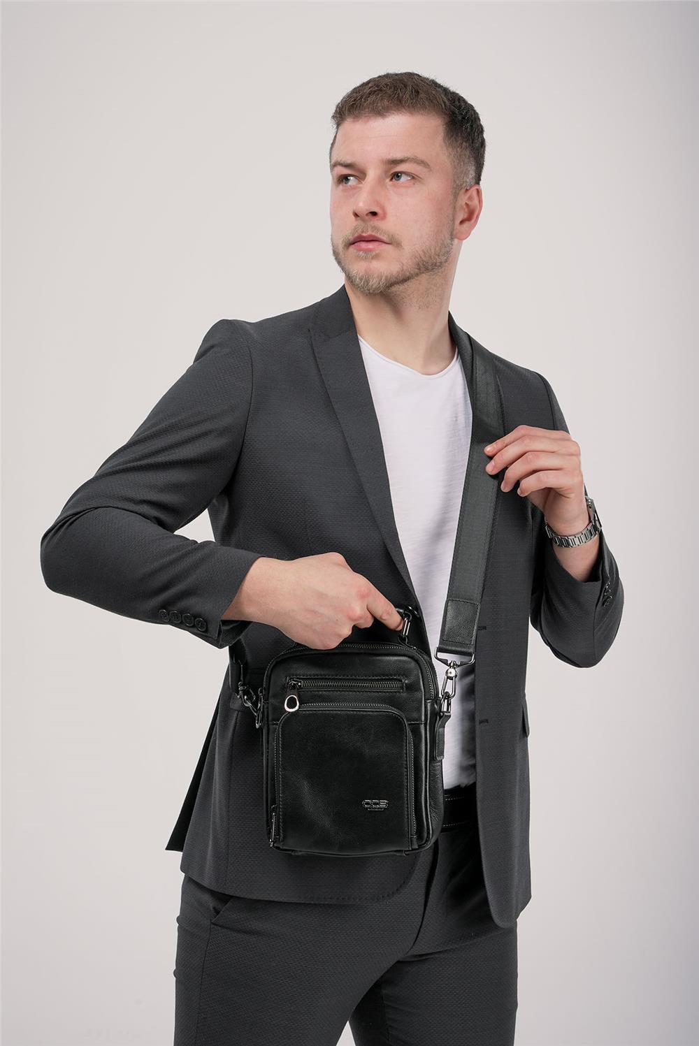 ÇÇS 31593 Hakiki Deri Askılı Çanta