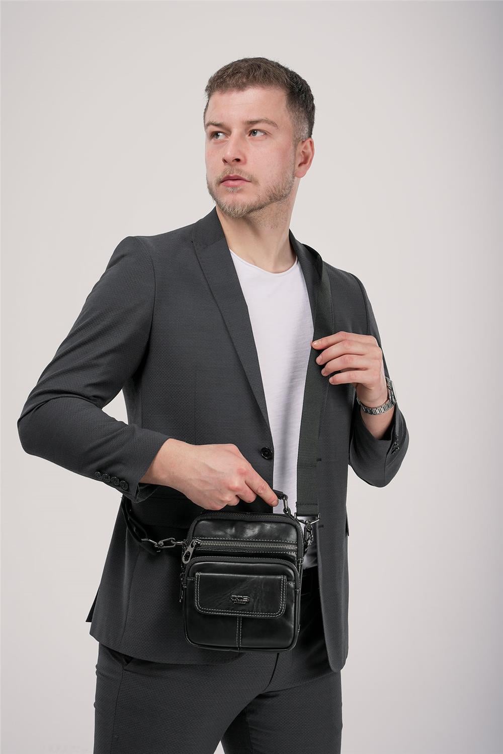 ÇÇS 31607 Hakiki Deri Askılı Çanta