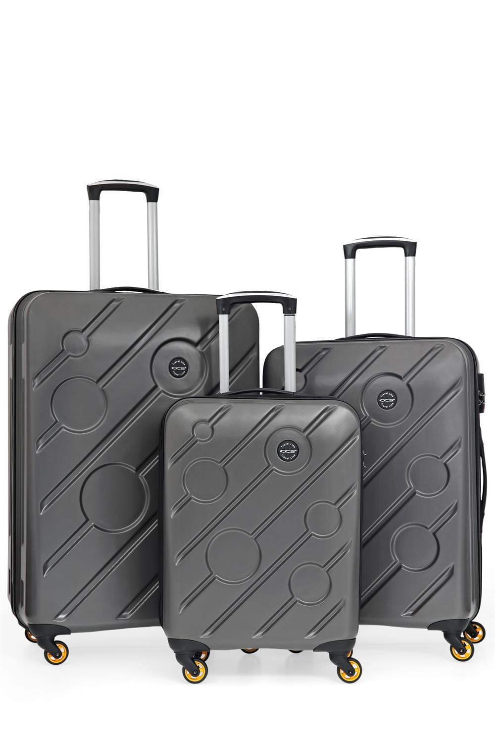 ÇÇS 5208 3 LÜ ABS VALİZ SETİ