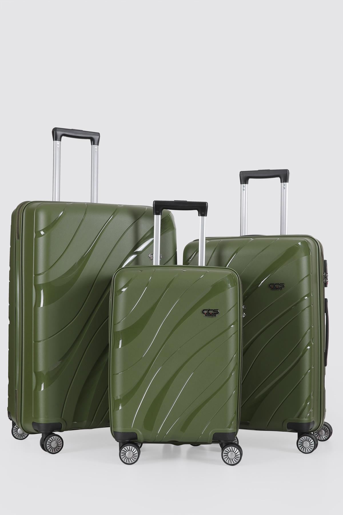 ÇÇS 5223 POLİPROPİLEN 3 LÜ VALİZ SETİ