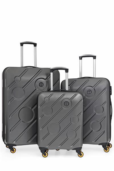 ÇÇS 5208 3 LÜ ABS VALİZ SETİ