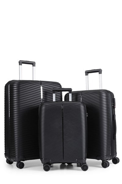 ÇÇS 5224 Polipropilen 3 Lü Valiz Seti