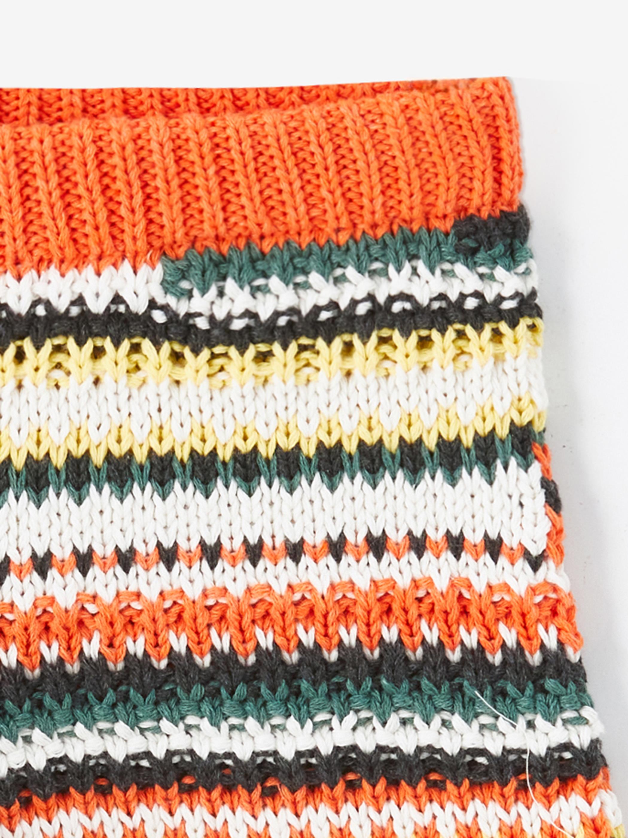 Ely - Örme Detaylı Beli Lastikli Kısa Şort - Çok Renkli