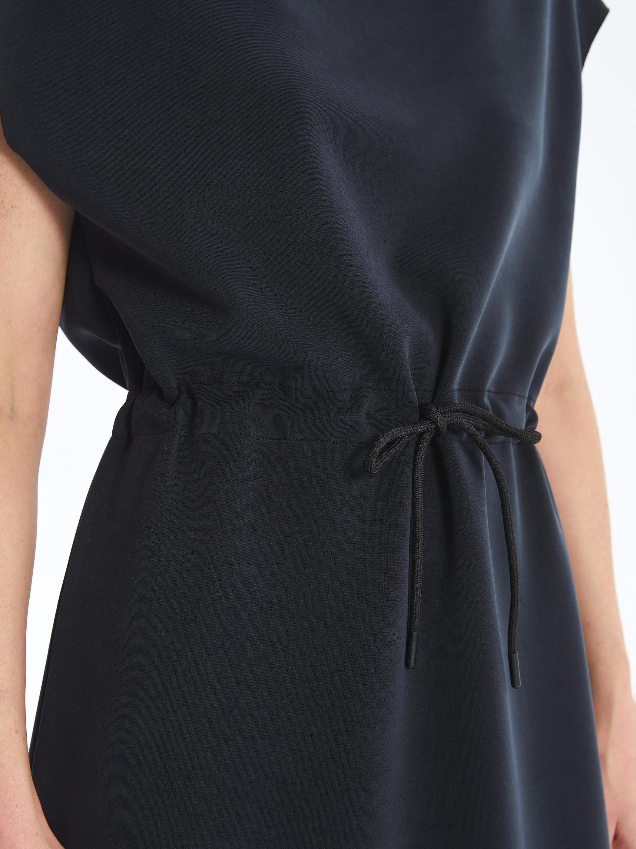 Modena - Modal Oysho Kumaş Örme Elbise - Antrasit