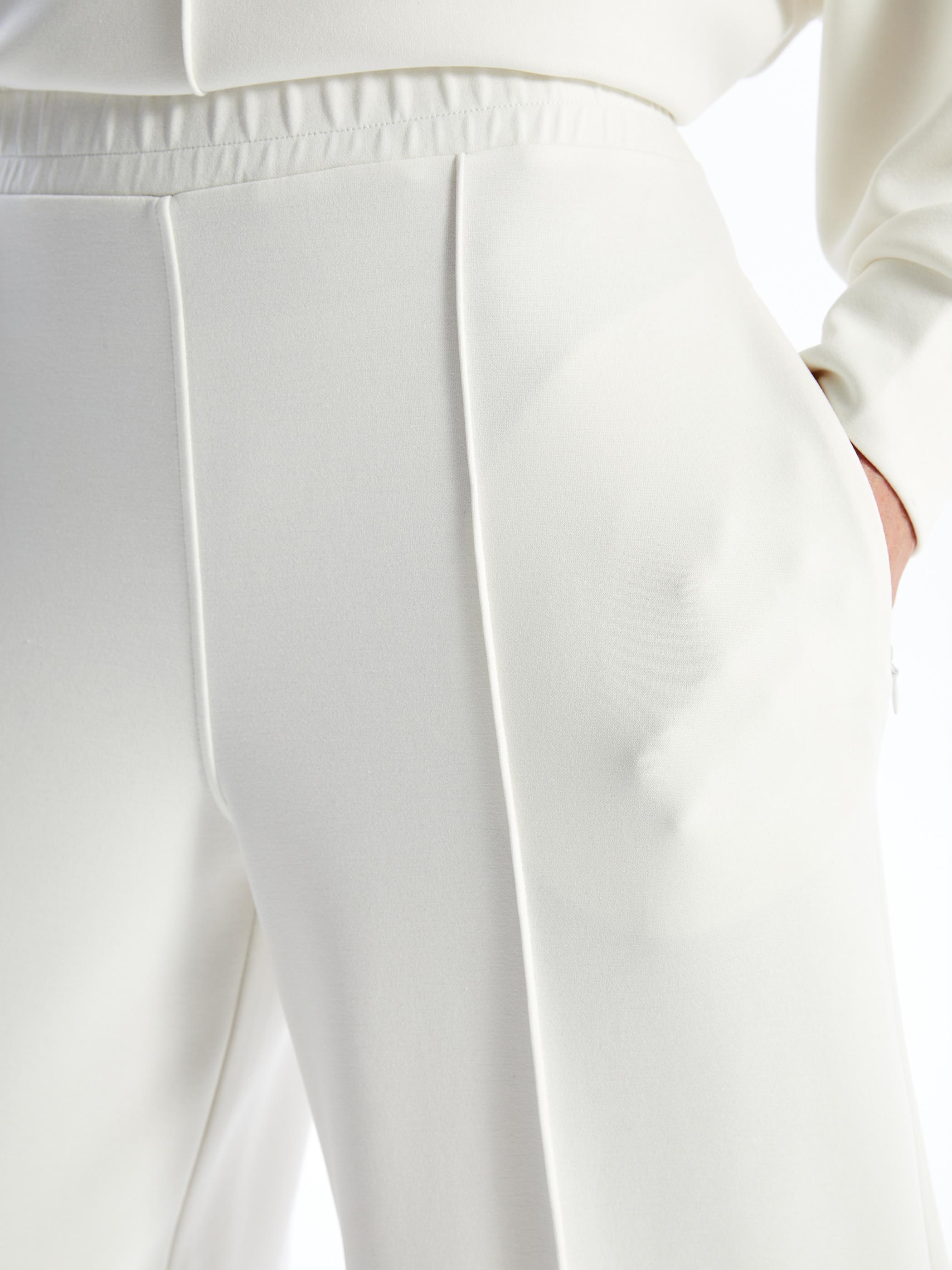 Molise - Modal Oysho Kumaş Bol Paça Pantolon - Ekru