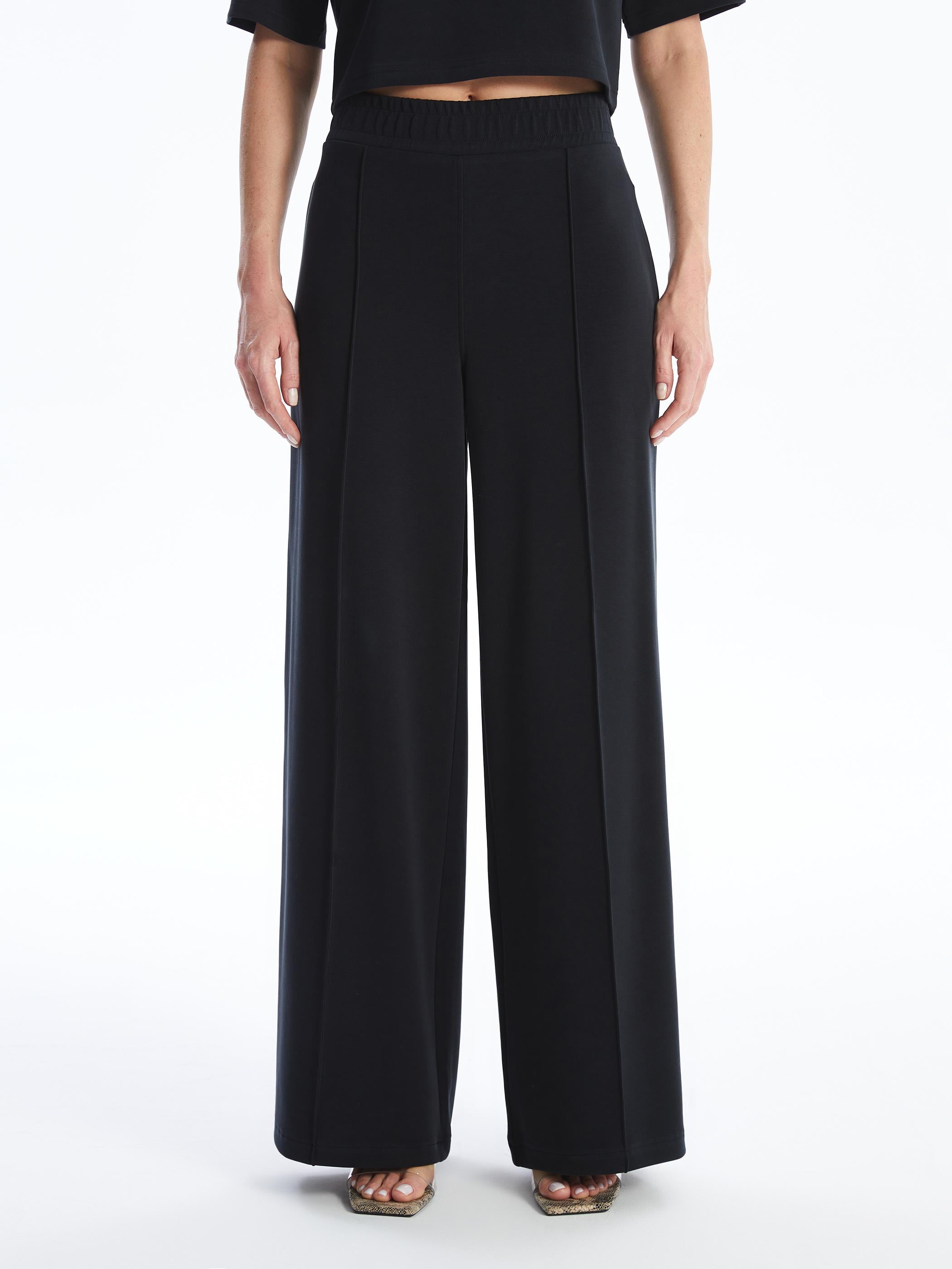 Molise - Modal Oysho Kumaş Bol Paça Pantolon - Antrasit