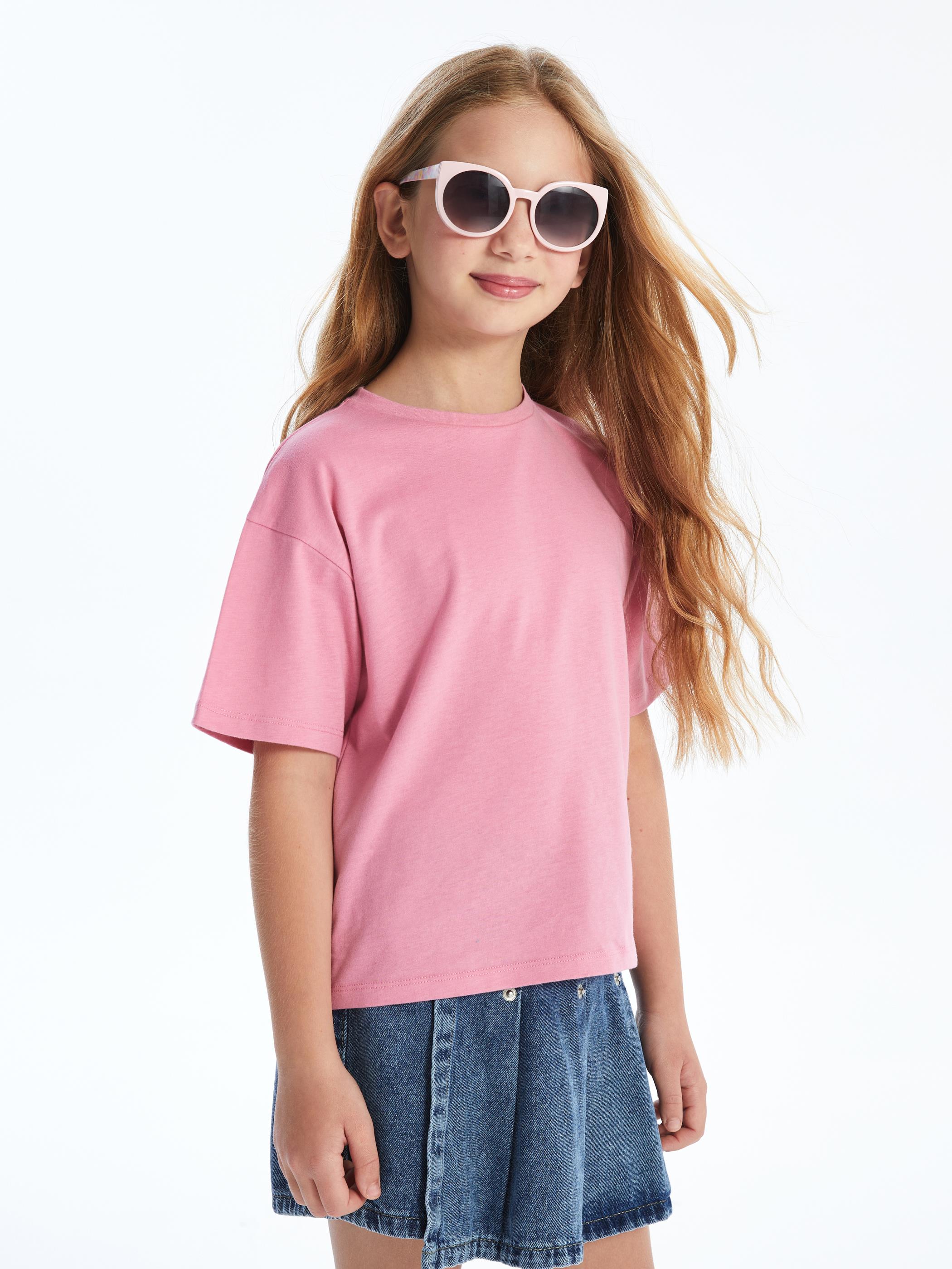 Natal - Örme Düz Tshirt - Pembe Renk