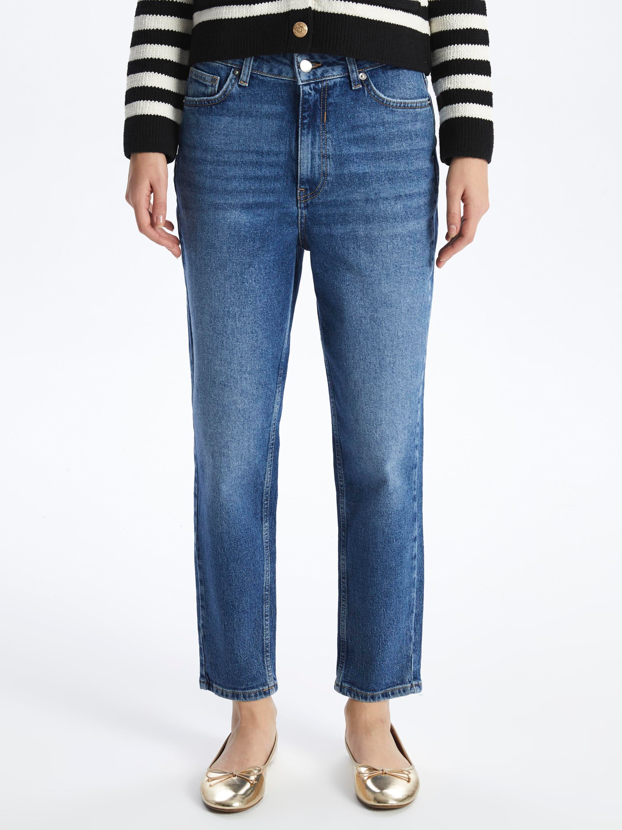 Paris- Mom Jean Pantolon- Mid-Dark