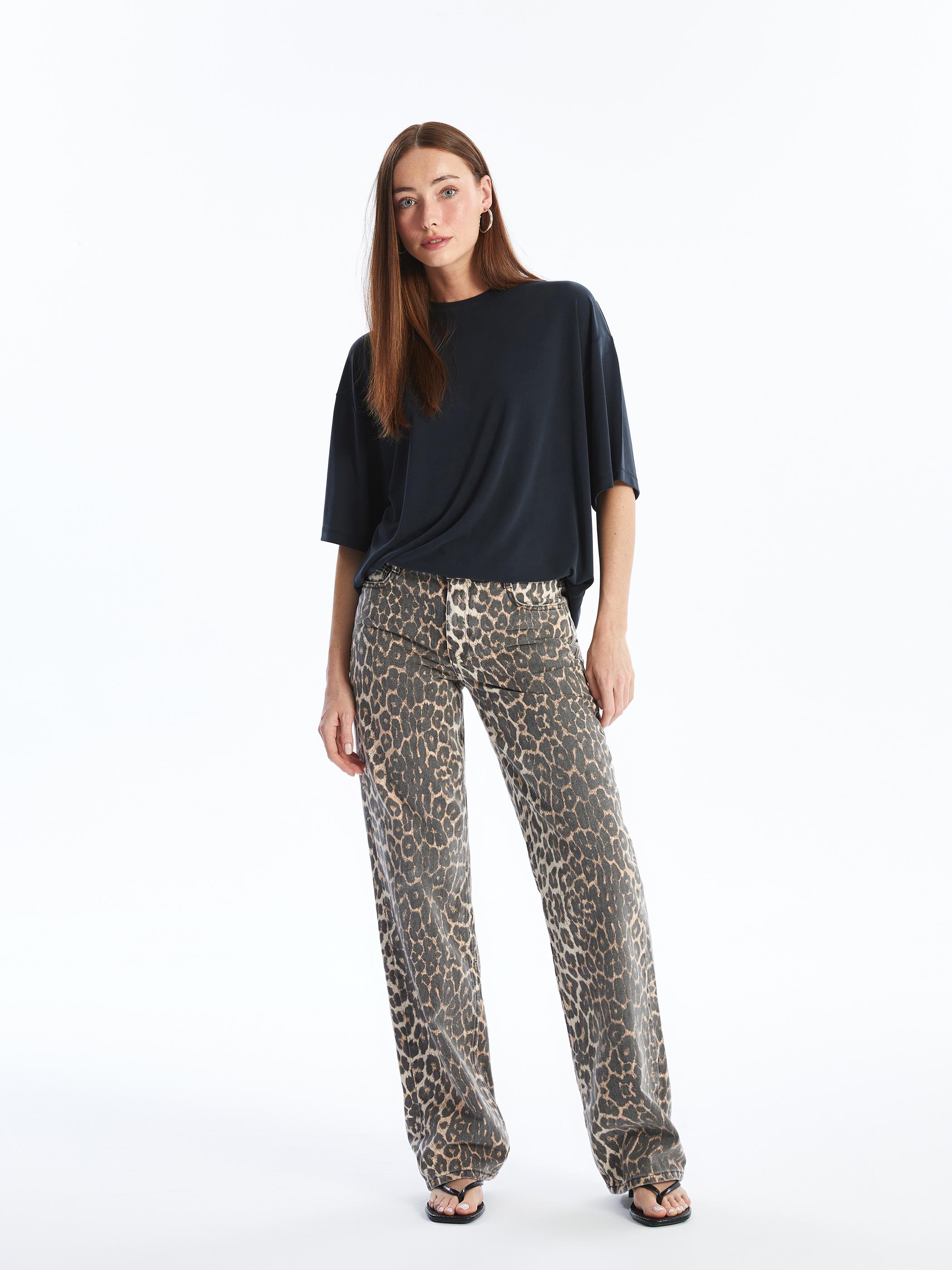 Pau - Modal Oysho Kumaş Düz Oversize Tshirt- Antrasit