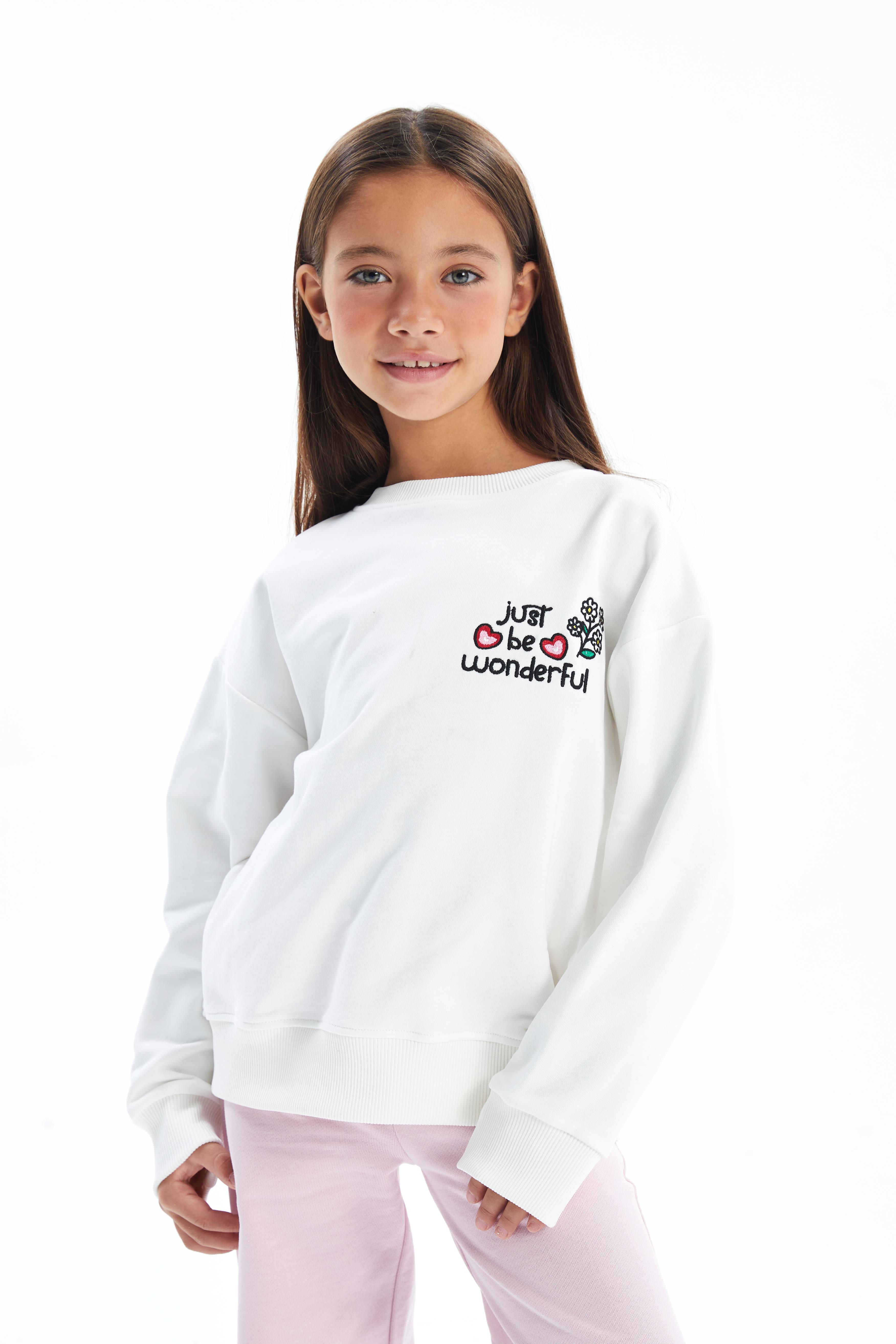 Sacaba - Bisiklet yaka ve İçi Şardonlu Dijital Baskılı Sweatshirt