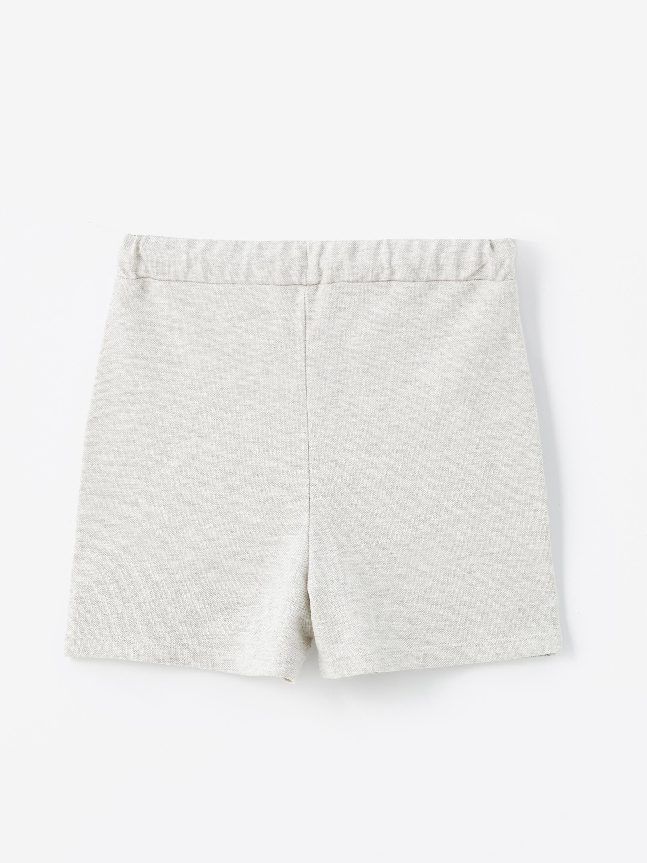 Santos - Örme Baskılı Şort - Gri