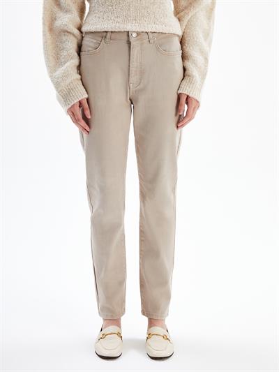 Detroit - Normal Bel Regular Fit Denim Pantolon - Bej Renk